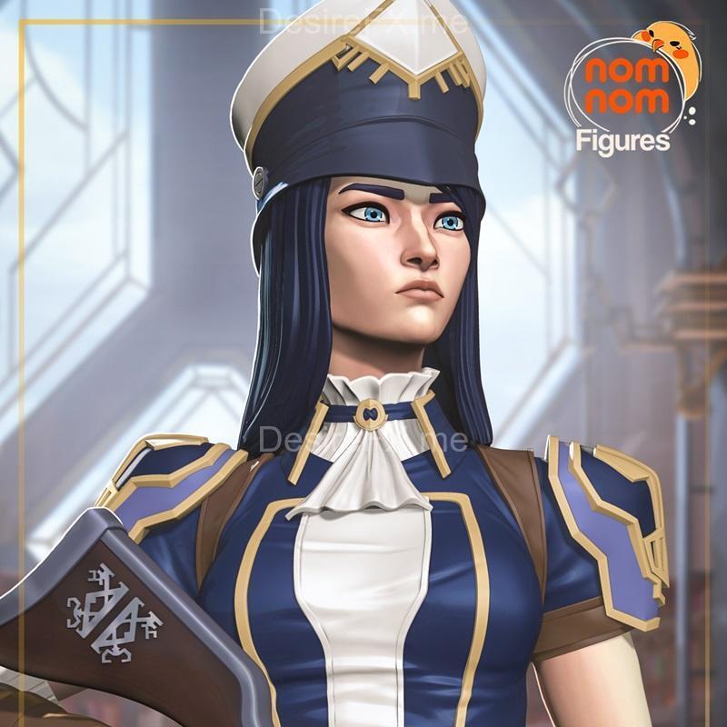 Arcane角色凯特琳3D打印模型|Nomnom Figures – Caitlyn from Arcane – 3D Print Model STL