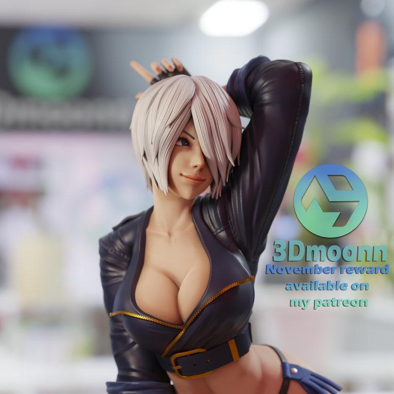 天使——格斗之王3D打印模型|Angel – The King Of Fighters – 3D Print Model