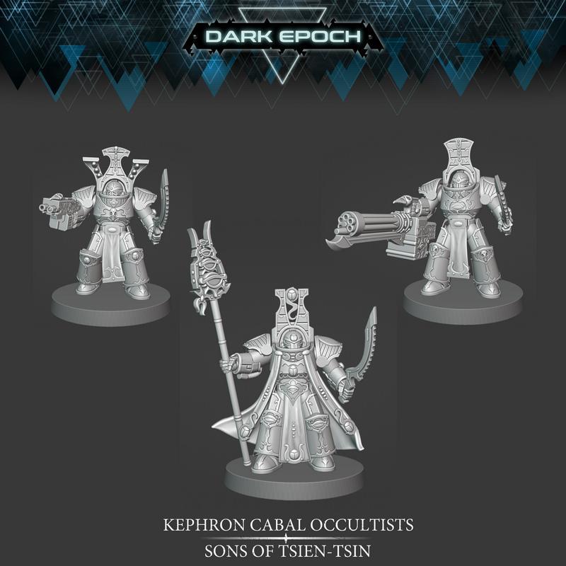 天津之子——凯弗隆密仪师3D打印模型|Sons of Tsien-Tsin – Kephron Cabal Occultists – 3D Print Model