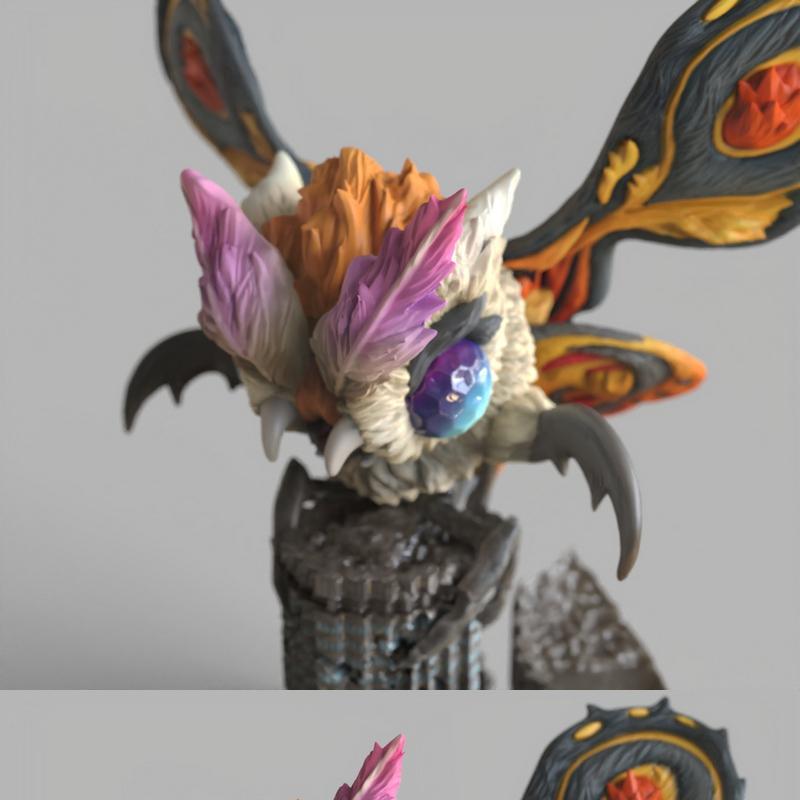 摩斯拉萌系3D打印模型|Mothra Chibi – 3D Print Model