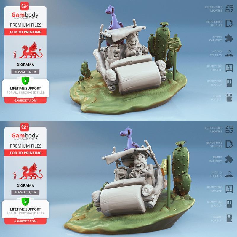 Flintstones 3D打印模型|Flintstones – 3D Print Model