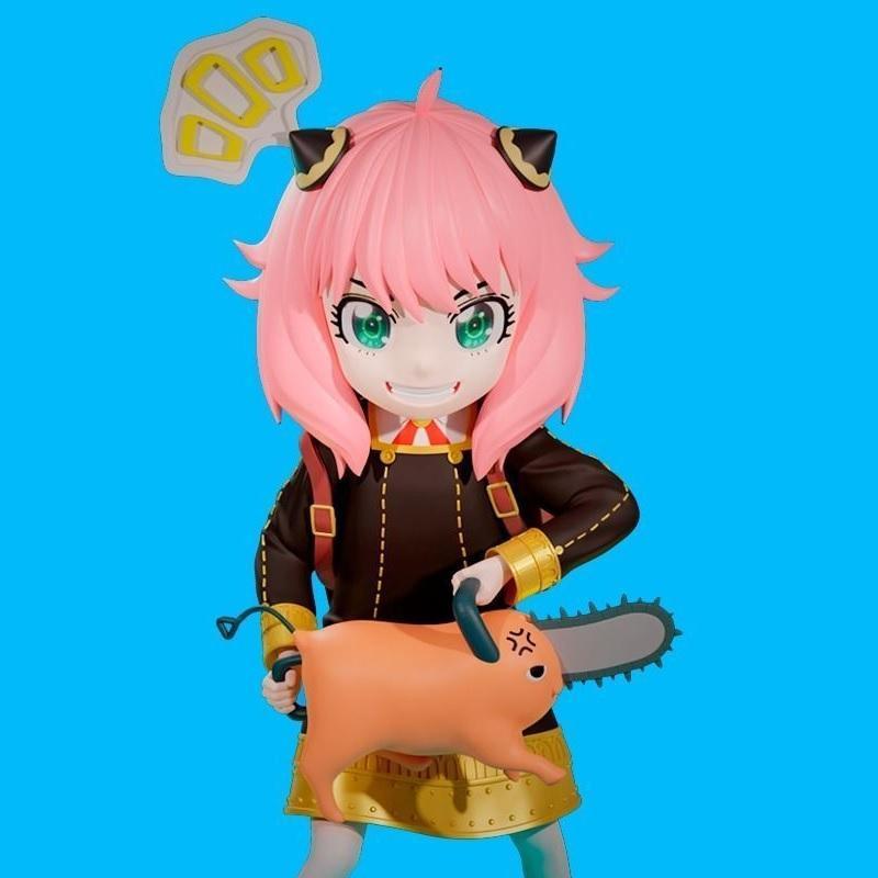 AnyA与波奇塔——3D打印模型|Anya and Pochita – 3D Print Model