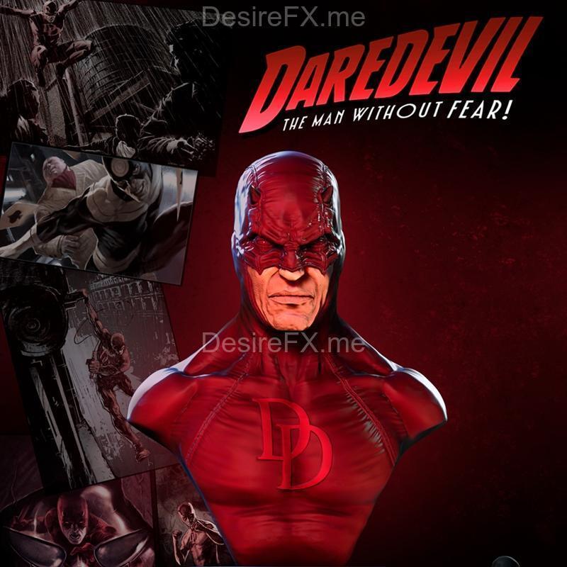 经典金刚狼3D打印模型|Classic Daredevil Bust – 3D Print Model STL