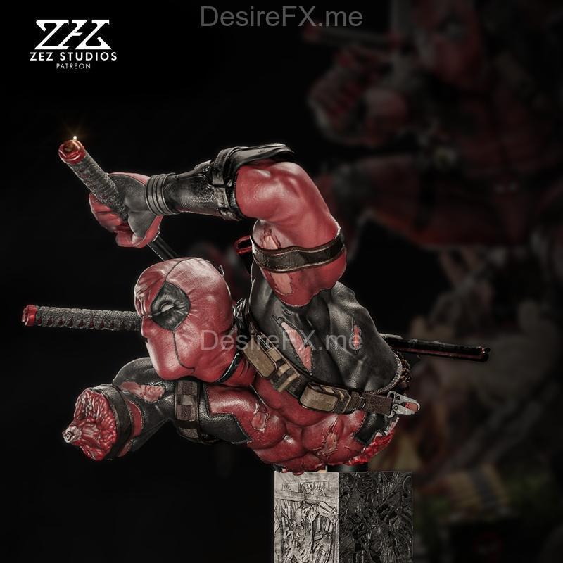 Zez Studios - 快乐死神雕像 - 3D打印模型|Zez Studios – Deadpool Bust – 3D Print Model STL