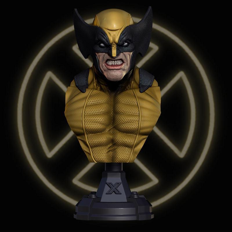 万磁王3D打印模型|Wolverine Bust – 3D Print Model