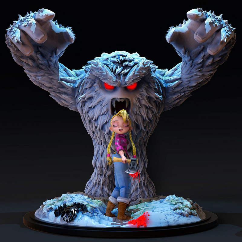 Yeti 3D打印模型|Yeti in Danger – 3D Print Model