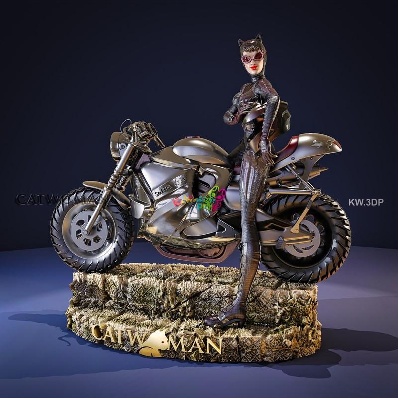KAWA3DP - 蝙蝠侠 - 赛琳娜·凯尔 3D打印雕塑|KAWA3DP – Catwoman – Selina Kyle – 3D Print Sculpture