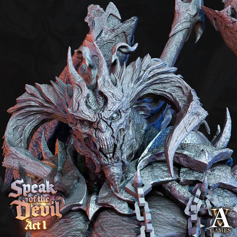 Archvillain Games - 亚扎尔深渊领主 - 3D打印模型|Archvillain Games – Azael Pit Lord – 3D Print Model