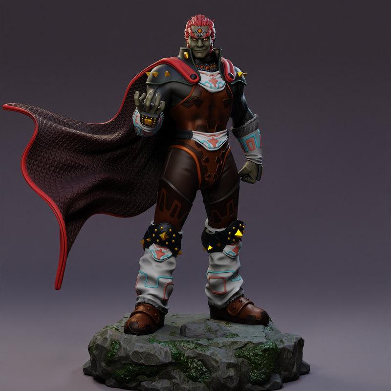 怀旧工作室 - 魔神格兰迪尔 - 3D打印模型|Nostalgic Studios – Ganondorf – 3D Print Model
