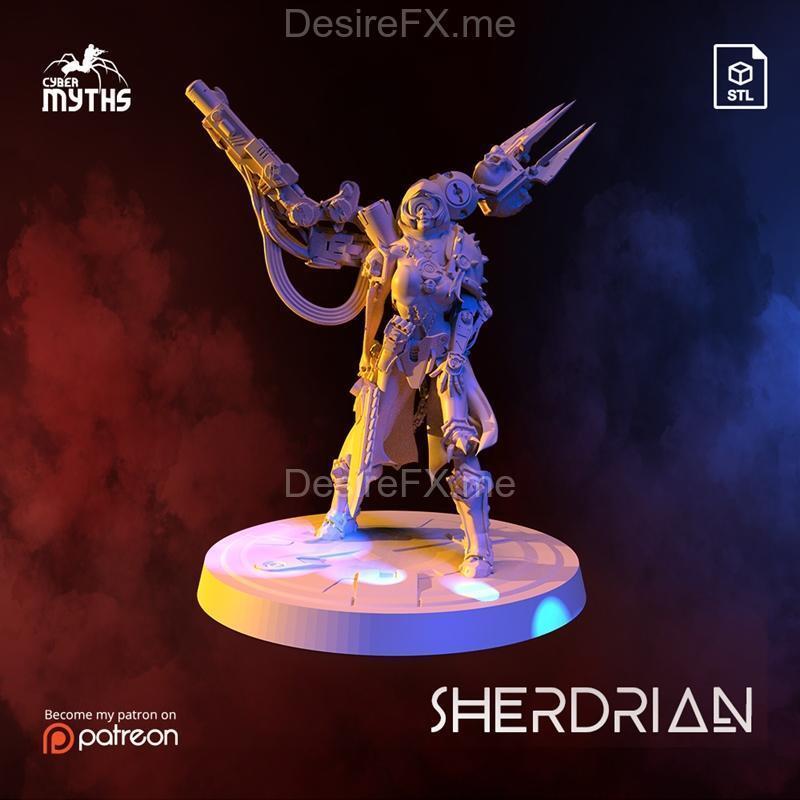 赛博迷思 - 赛博模型 - 3D打印雕塑|Cyber Myths – Sherdrian – 3D Print Model STL