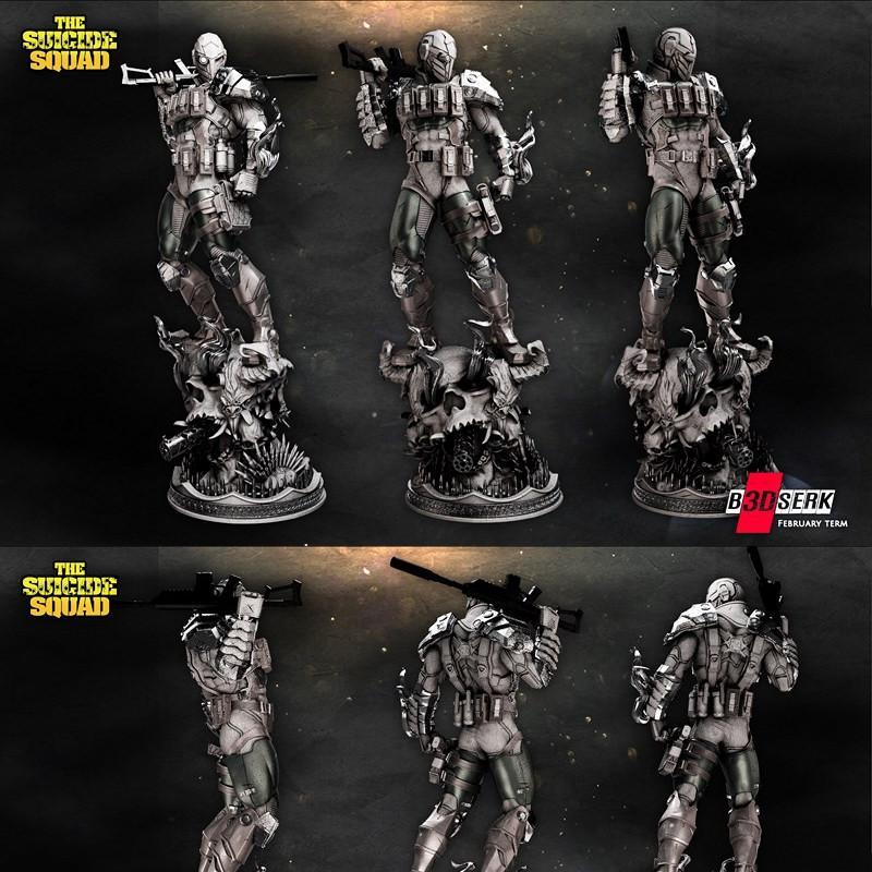 B3DSERK工作室出品 | 《死射》Floyd Lawton 3D打印雕像|B3DSERK Studio – Deadshot – Floyd Lawton – DC Comics – 3D Print Statue