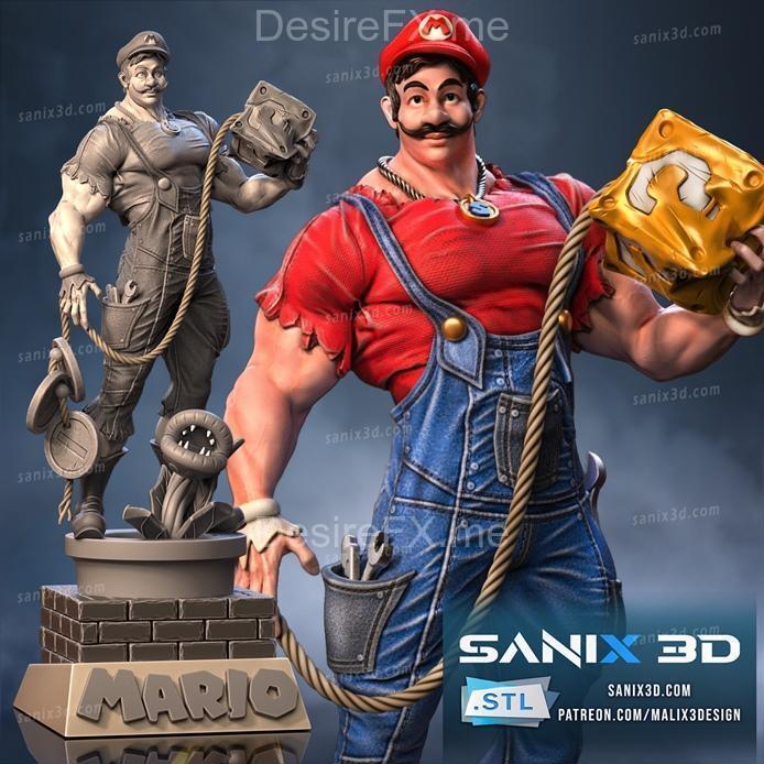 Sanix – Mario – 3D Print Model STL