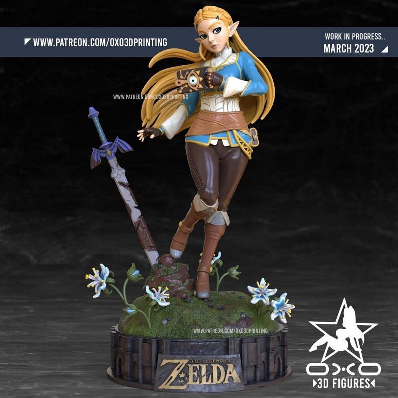 OXO3D - 西泽尔 - 3D打印雕像|OXO3D – Princess Zelda – 3D Print Statue