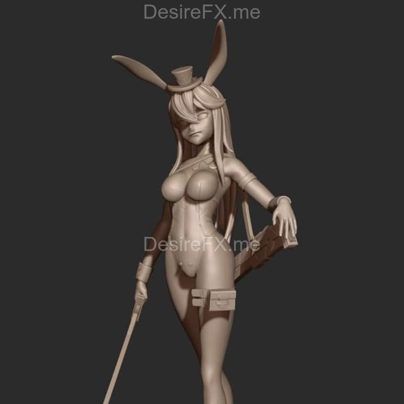 3D打印模型：Battle Bunny Girl|Battle Bunny Girl – 3D Print Model STL