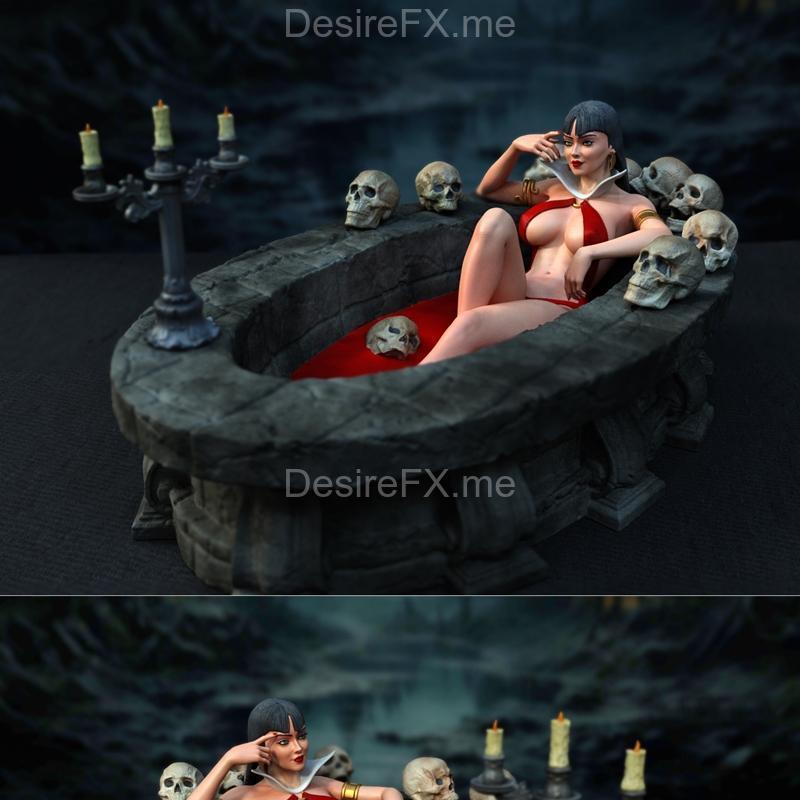 独家呈现——Vampirella 3D打印模型|Exclusive – Vampirella – 3D Print Model STL