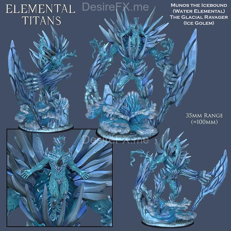 ronin艺术工坊-水之哥莫尔-风之哥莫尔3D打印模型|Ronin Arts Workshop – Golem Water and Golem Wind – 3D Print Model STL