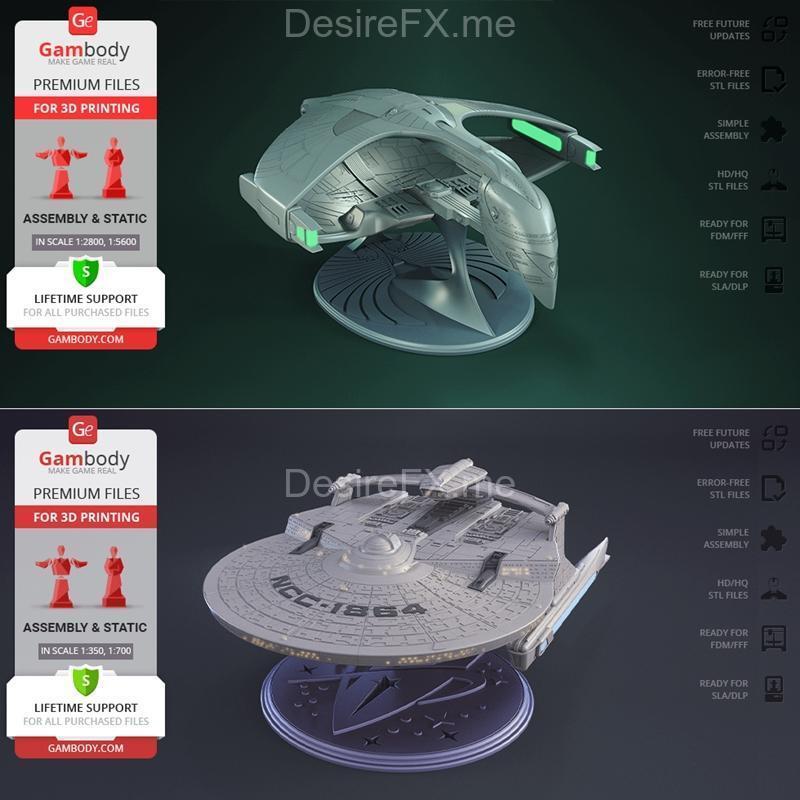 星战系列3D打印模型|Gambody – Star Trek Pack – 3D Print Model STL