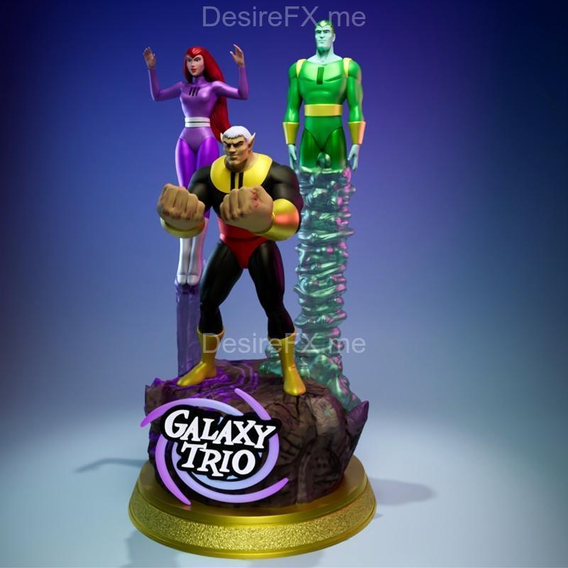 银河三件套——3D打印模型|Galaxy trio – 3D Print Model STL