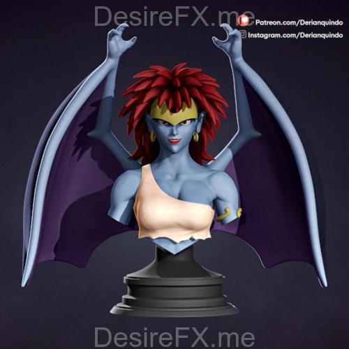 哥特龙：德摩娜与戈利亚特 3D打印模型|Gargoyles – Demona and Goliath v02 – 3D Print Model STL