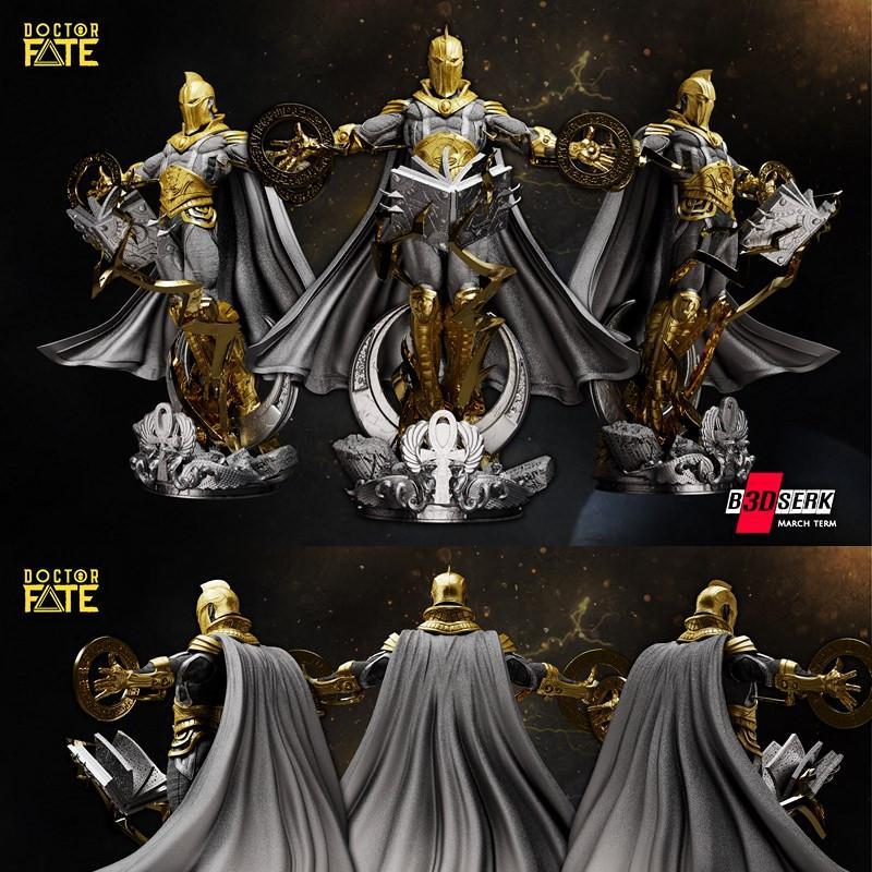 B3DSERK工作室出品——DC漫画博士复仇者3D打印雕像|B3DSERK Studios – Doctor Fate – DC Comics – 3D Print Statue