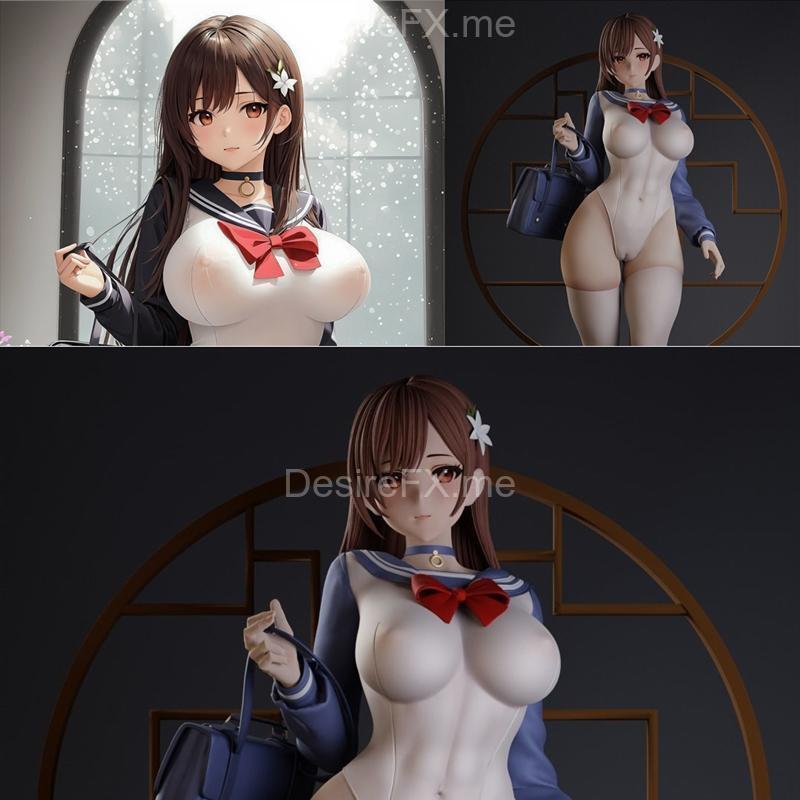 3D打印少女动漫模型|Sexy School Girl – 3D Print Model STL