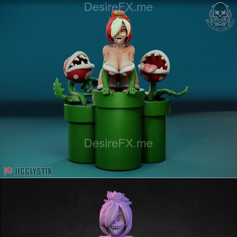 Jigglystix - 玄武花 - 3D打印模型|Jigglystix – Queen of Piranha Plants – 3D Print Model STL