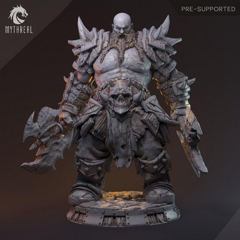 Mythreal Games《夜狼部落》英格·瑟德 3D打印模型|Mythreal Games – Night Wolf Tribe – Ing Thurd – 3D Model Print