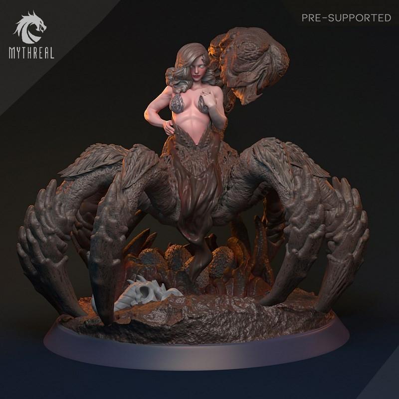 Mythreal Games《哈鲁恩的领主》贾尤罗姆 3D打印模型|Mythreal Games – The Lords Of Harun – Jyorogumo – 3D Model Print