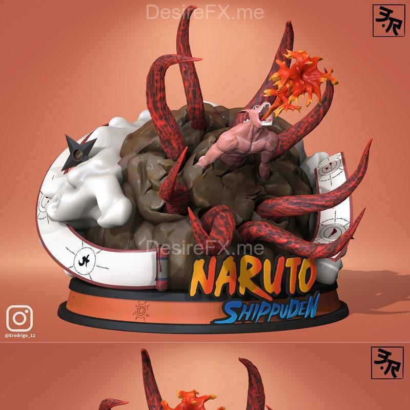 卡卡西八尾查克拉 Naruto 3D打印模型|Kurama Kyuubi 8 Tails Naruto – 3D Print Model STL