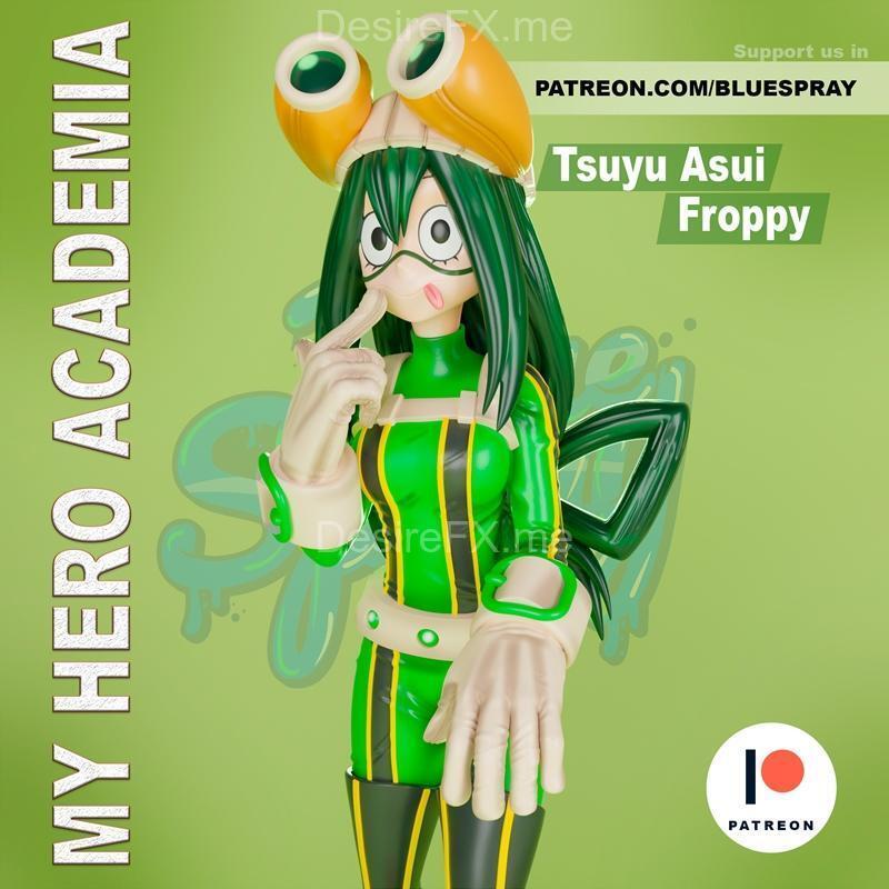 蓝雾喷洒 ——  Tsuyu 亚细亚 —— 3D打印模型|Blue Spray – Tsuyu asui – 3D Print Model STL