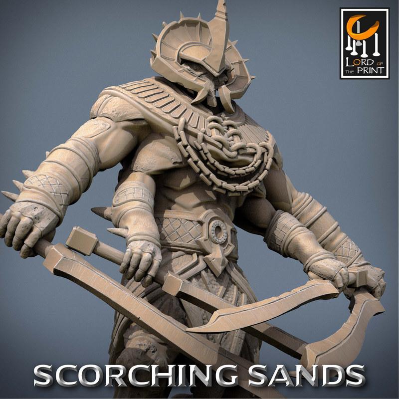 沙海守卫者——虫群之剑 3D打印模型|Lord of the Print – Scorching Sands – Locust Guard Sword – 3D Print Model
