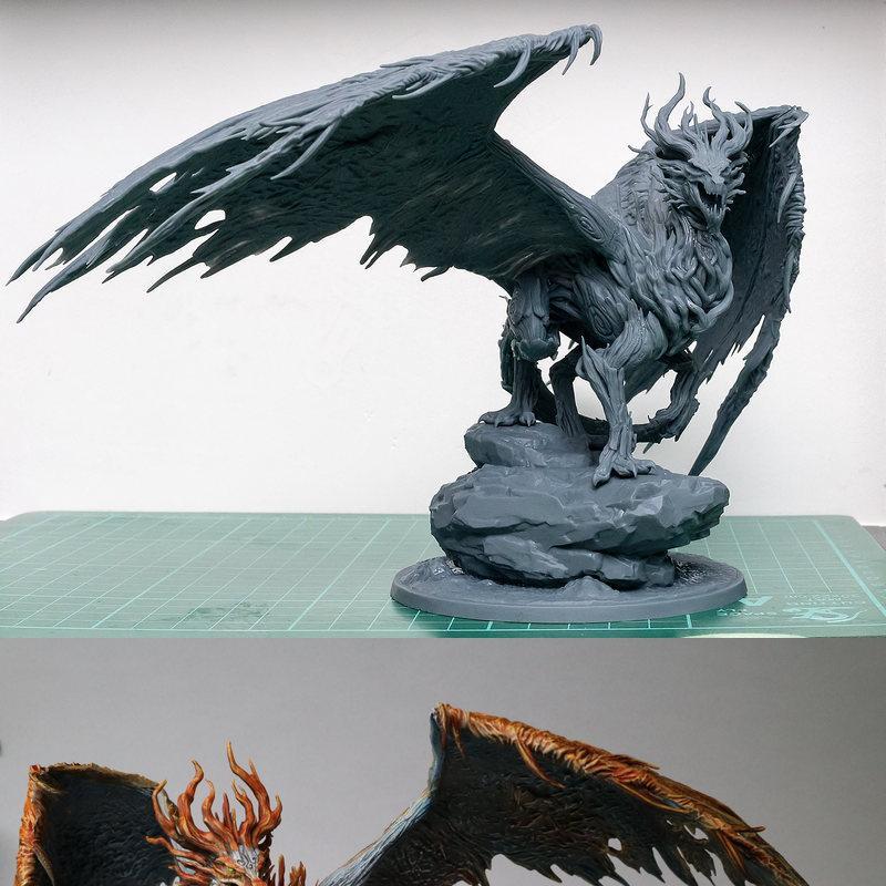 干龙捕手旅店——干龙——森林龙——3D打印模型|The Dragon Trappers Lodge – Dryagon – Forest Dragon – 3D Print Model