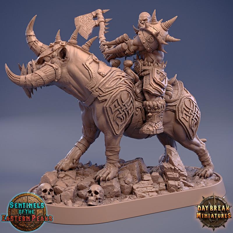 阿卡恩·艾什  Ripper Ox 3D打印模型|Arkan Ash on Ripper Ox – 3D Print Model