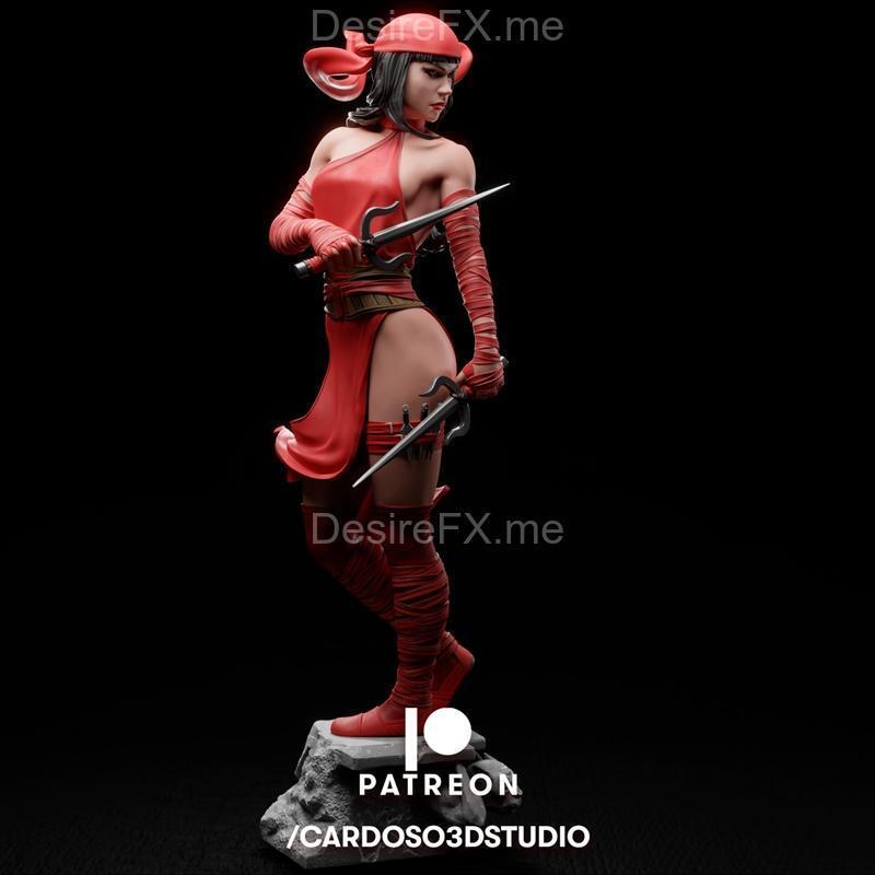 Cardoso 3D工作室 - Elektra雕像 - 3D打印模型|Cardoso 3d Studio – Elektra statue – 3D Print Model STL