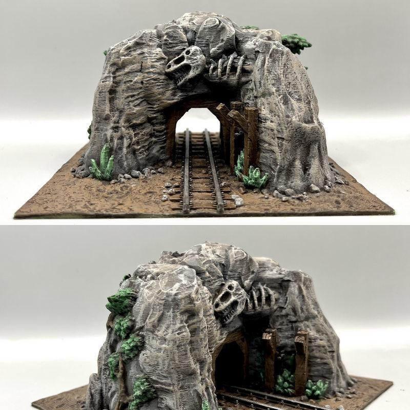 黑石游戏迷你模型-塔罗城-矿口入口-3D打印|Black Scrolls Games Miniatures – City of Tarok – Mine Entrance – 3D Print