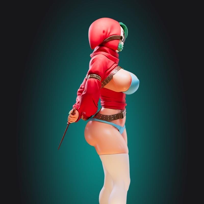 Rhu工作室 3D打印模型 《Shy Gal》|Officer Rhu – Shy Gal – 3D Print Model STL