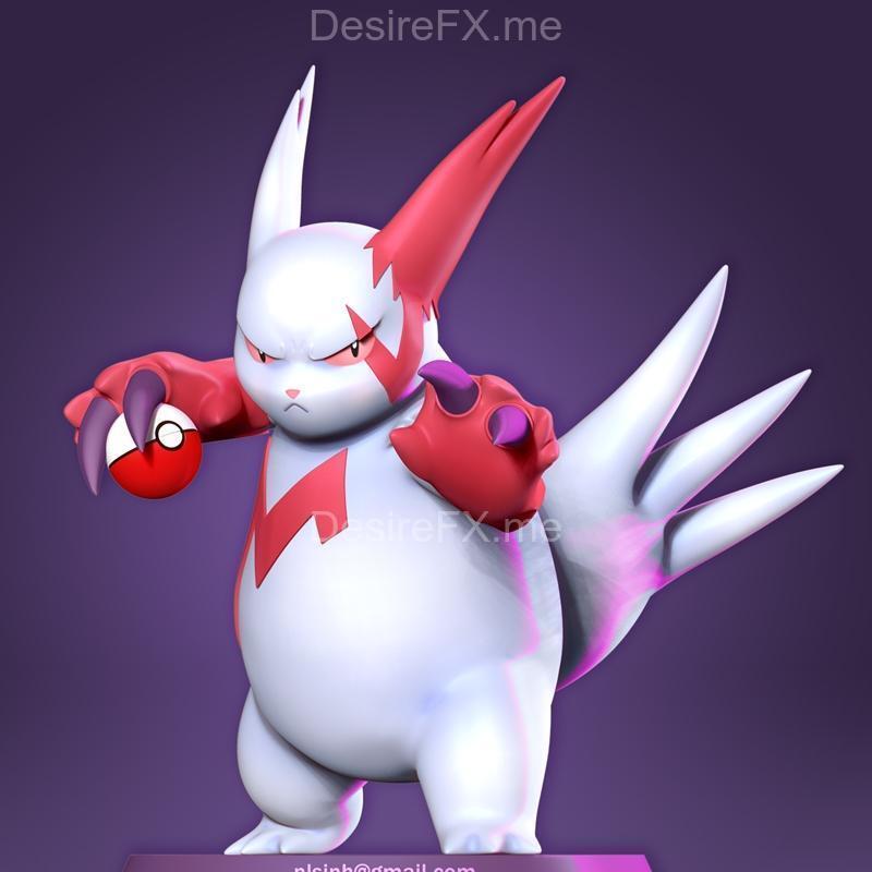 Zangoose 3D打印模型|Zangoose – Pokemon Fanart – 3D Print Model STL