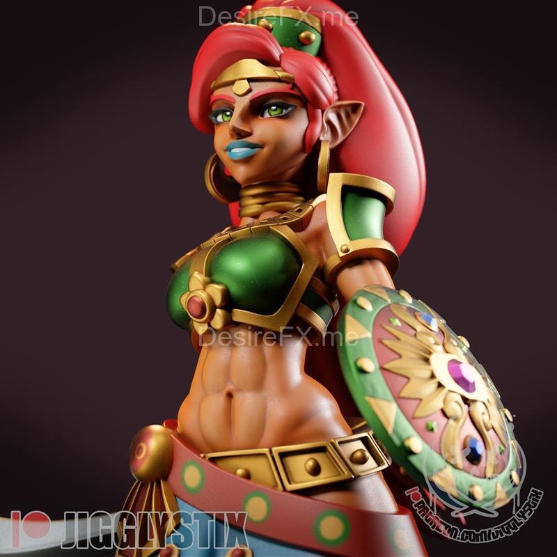 Jigglystix沙漠战姬3D打印模型|Jigglystix – Desert Warrior Woman – 3D Print Model STL