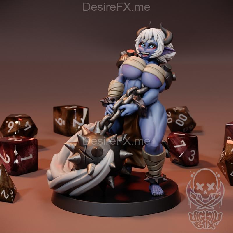 Jigglystix 3D打印模型： tornado attack oni 角色造型|Jigglystix – Tornado Attack Oni – 3D Print Model STL