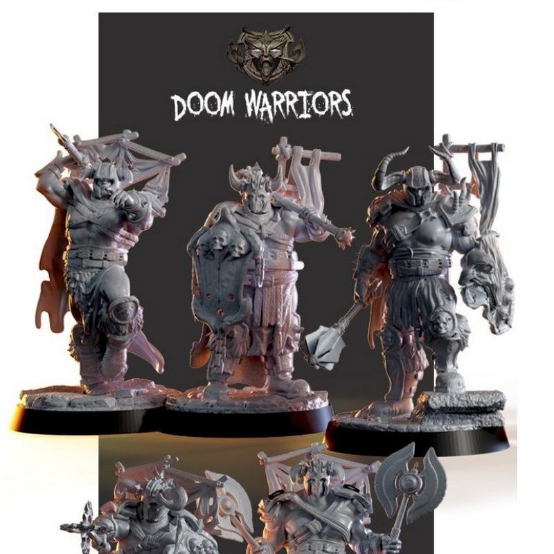 doom战士 3D打印模型|Doom Warriors – 3D Print Model