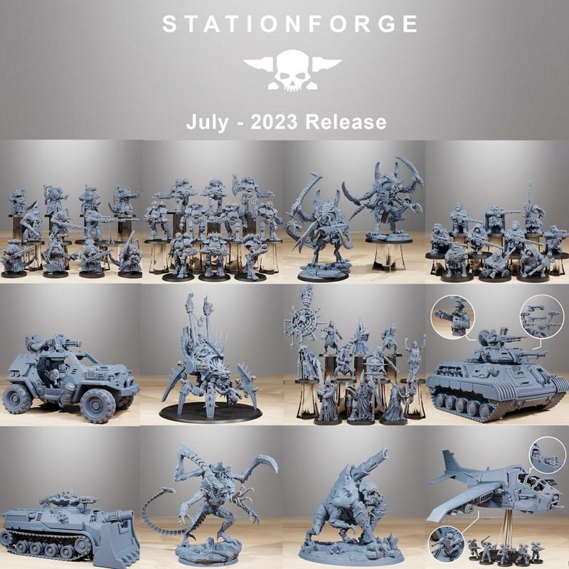 Station Forge – 七月2023新品发布 – 3D打印迷你模型套装|Station Forge – July 2023 Release – 3D Print Miniature Bundle