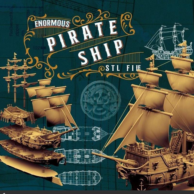 海盗船——Lady Harpy 3D打印模型|Pirate ship – Lady Harpy – 3D Model Print STL