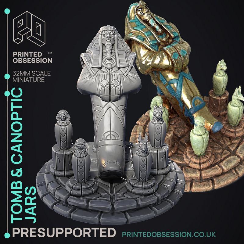 安布里斯法老之庭3D打印模型|Printed Obsession – Court of Anubis – Tomb – 3D Print Model