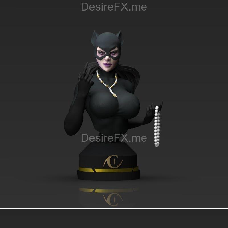 Catwoman Bust – 3D Print Model STL