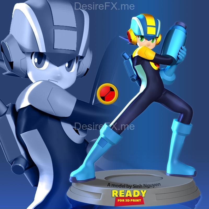 洛克人 3D打印模型|Megaman – 3D Print Model STL
