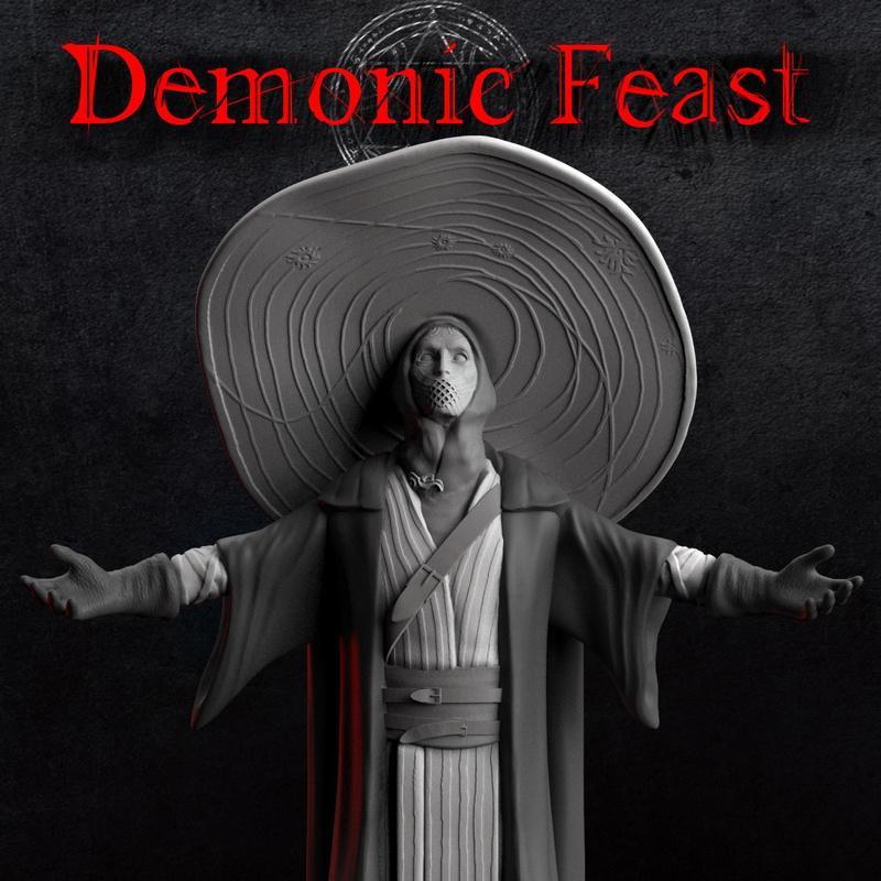 Demonic Feast – Sorcerer Open Arms – 3D Print Model