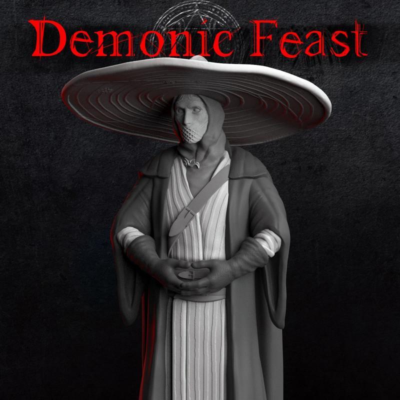 Demonic Feast – Sorcerer Idle – 3D Print Model