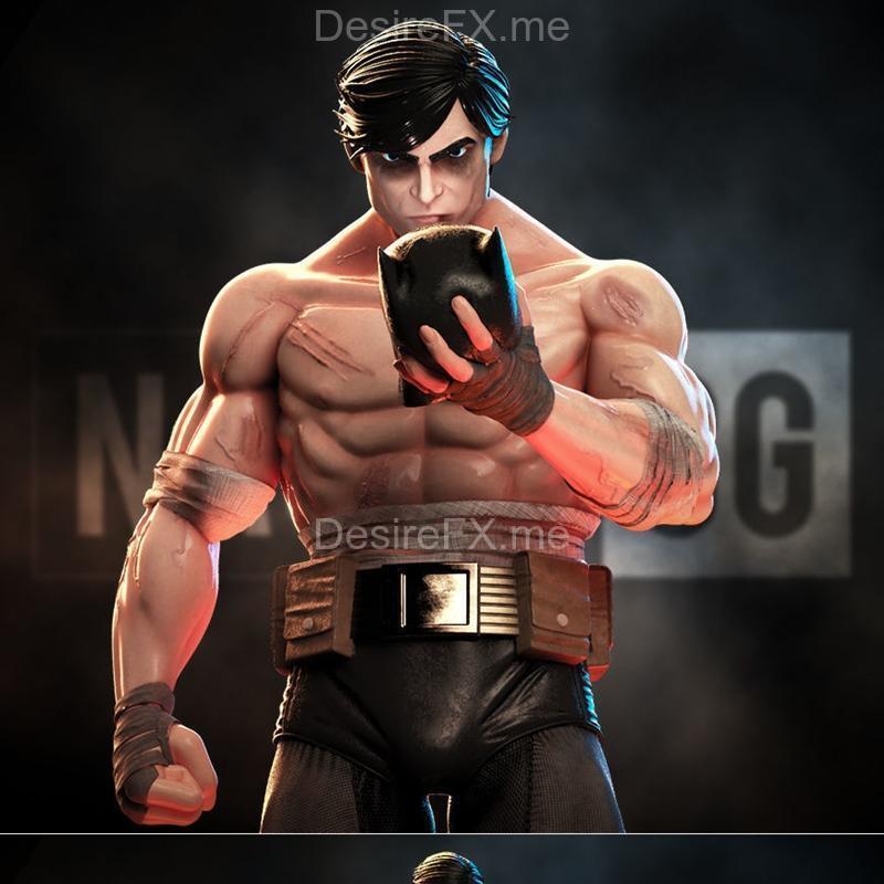 蝙蝠侠3D打印雕像模型|Fan Art Bruce Wayne Statue – 3D Print Model STL