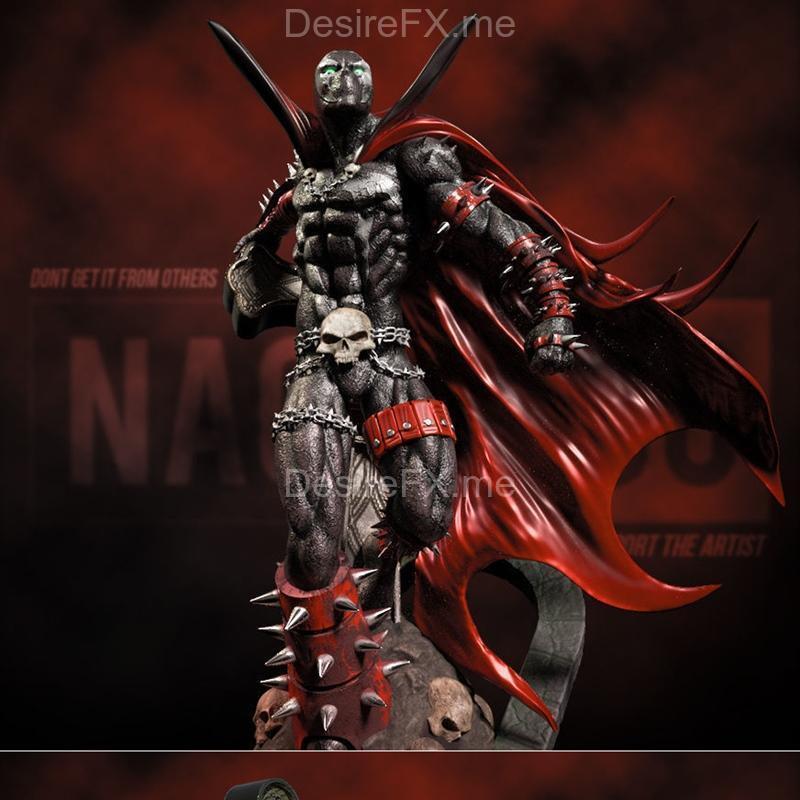 粉丝艺术雕像模型 - 3D打印 STL 文件|Fan Art Spawn Statue – 3D Print Model STL