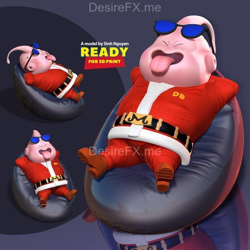 圣达布uu休憩状态3D打印模型|Santa Buu Resting – 3D Print Model STL